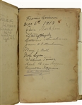 Khalil Gibran Signed Unpublished Quotation! in Autograph Album with Many Other Famous Luminaries
