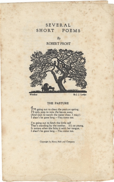 Robert Frost Several Short Poems