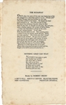 Robert Frost Several Short Poems