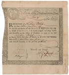 Colonial Massachusetts Bay State 6% Interest Treasury Certificates December 1, 1777