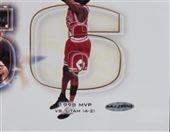 Michael Jordan Championships Signed Poster