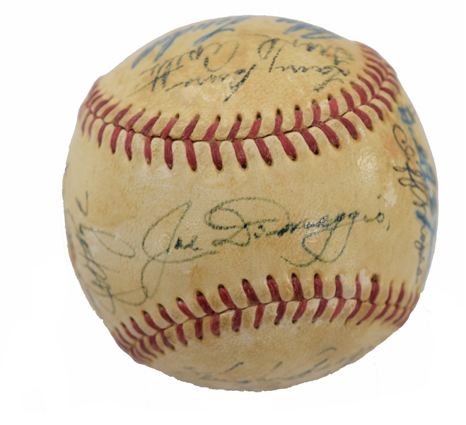 1949 New York Yankees Team Signed Baseball.