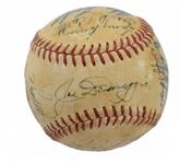 1949 New York Yankees Team Signed Baseball.