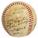 1949 New York Yankees Team Signed Baseball.