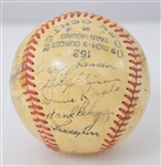 1949 New York Giants Team Signed ball and 1951 Thomson Single Signed
