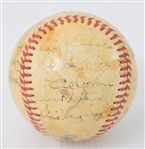 1949 New York Giants Team Signed ball and 1951 Thomson Single Signed