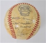 1949 New York Giants Team Signed ball and 1951 Thomson Single Signed