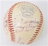 Multi-Signed ONL Baseball  Hornsby, Stengel, Durocher, Gomez and More