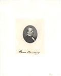Grover Cleveland signed Engraving