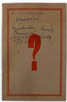 Houdini Signed Program Chicago Magic Program Also Signed by Dr. A. M. Wislon, Dorny, Harold Alberto