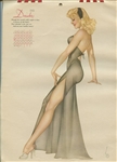 Rare Alberto Vargas Original 1946 Calendar Pin Up Drawings
