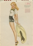 Rare Alberto Vargas Original 1946 Calendar Pin Up Drawings