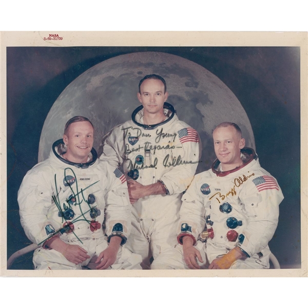 Apollo 11 Signed NASA ‘red-numbered’ photo 