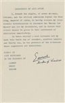 King Edward VIIIs "Instrument of Abdication"
