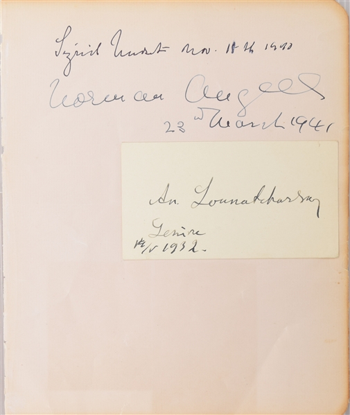 Anatoly Vasilyevich Lunacharsky & Sir Ralph Norman Angell 