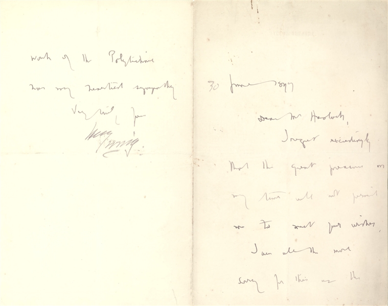 Bram Stoker and Henry Irving