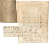Rhode Island Signer of the Declaration of Independence William Ellery Ledger Signed 12 Times