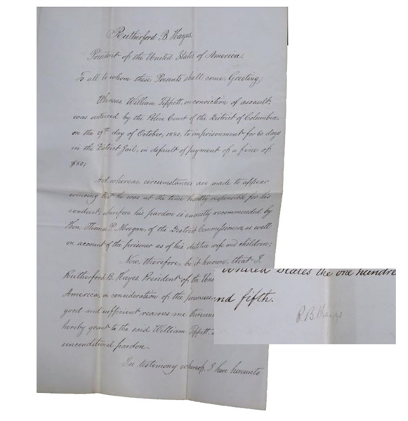 Rutherford B. Hayes pardon