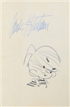 Dennis The Menace Signed sketch in book