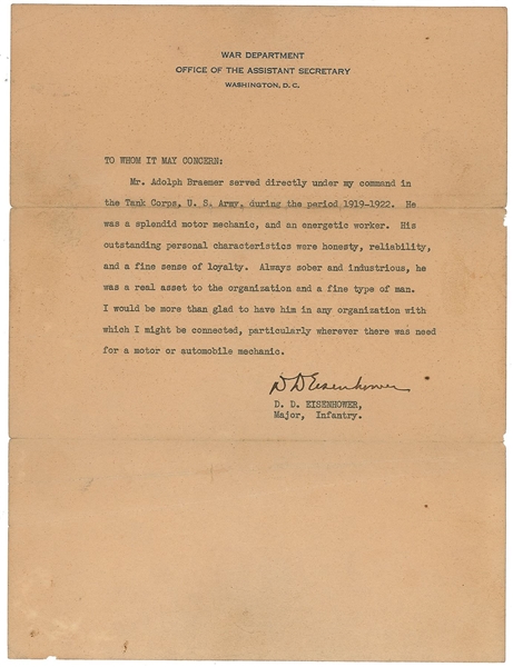  Dwight D. Eisenhower (Early as Major in Infantry) 