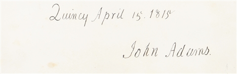 Autograph Album : John Adams, Millard Fillmore, Longfellow, Charles Sumner, William Seward and much more