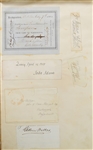 Autograph Album : John Adams, Millard Fillmore, Longfellow, Charles Sumner, William Seward and much more