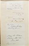 Autograph Album : John Adams, Millard Fillmore, Longfellow, Charles Sumner, William Seward and much more