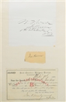 Autograph Album : John Adams, Millard Fillmore, Longfellow, Charles Sumner, William Seward and much more