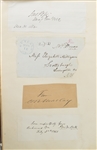Autograph Album : John Adams, Millard Fillmore, Longfellow, Charles Sumner, William Seward and much more