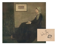 James McNeill Whistler Signed Print of "Whistlers Mother"