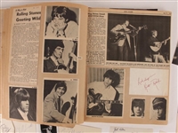 AUTOGRAPH SCRAPBOOK FROM BANDS OF THE 60S