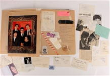 AUTOGRAPH SCRAPBOOK FROM BANDS OF THE 60S