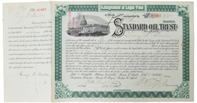 Henry M. Flagler Signed Railroad Stock