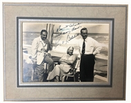 Babe Ruth Signed Photo of  His Last Birthday celebration in Miami Beach