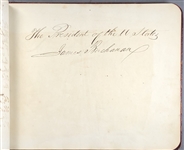 James Buchanan Cabinet Signed Autograph album