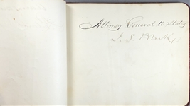 James Buchanan Cabinet Signed Autograph album