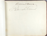 James Buchanan Cabinet Signed Autograph album