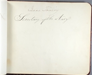 James Buchanan Cabinet Signed Autograph album