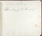 James Buchanan Cabinet Signed Autograph album