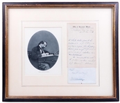 Charles Dickens handwritten and signed letter and envelope