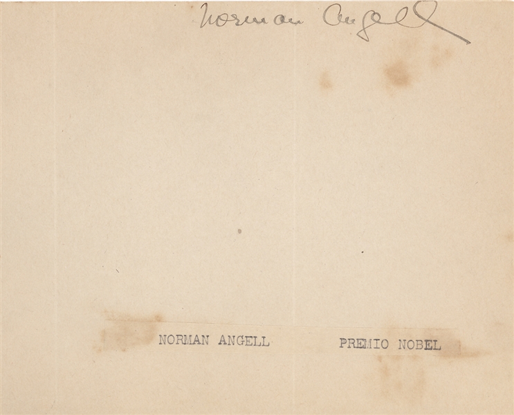 Norman Angell Nobel For Peace