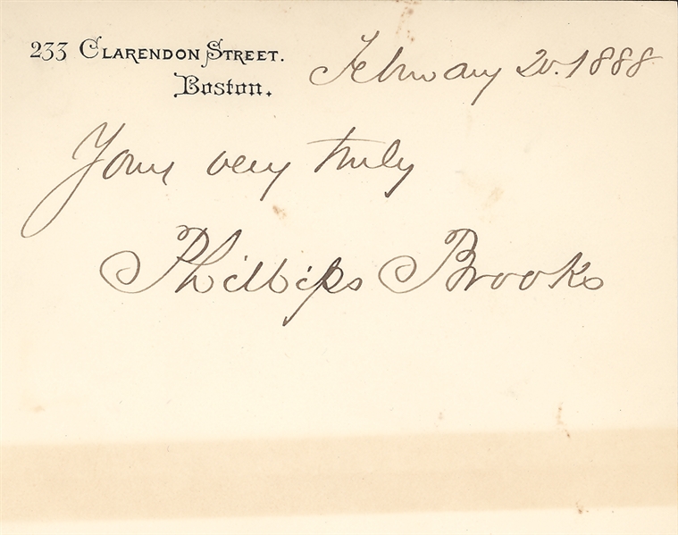 Phillips Brooks - "O Little Town of Bethlehem"