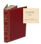 D. H.  Lawrence ; Signed book: Lady Chatterleys Lover