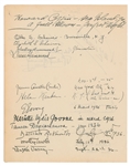 Edwin Hubble Rare Signature