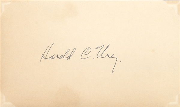 Harold Urey, Andrew Huxley