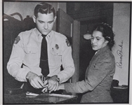 Rosa Parks Signed Famous Photo and  Handwritten Letter