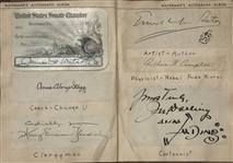 Waterman Autograph Album (Amelia Earhart,Louis Brandeis,AA Milne,Arthur Compton to name a few...