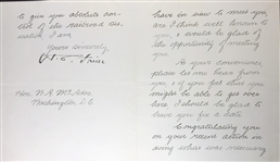 Henry Clay Frick Congratulates William McAdoo on Gaining Absolute Control Of The Railroad Situation
