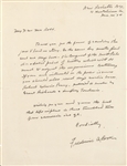 Frederick A. Cook ALS And Signed Quotation(Explorer North Pole)