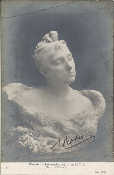 Rodin (Signed  Tete de Femme (Womans Head) )